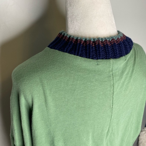 Stateside women’s Green crewneck Pullover Shirt - Picture 6 of 9